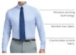 Men's Slim Fit Wrinkle-Free Stretch Dress Shirt with Button-Down Collar - Image 7