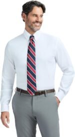 Men's Slim Fit Wrinkle-Free Stretch Dress Shirt with Button-Down Collar - Image 2