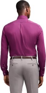 Men's Slim Fit Wrinkle-Free Stretch Dress Shirt with Button-Down Collar - Image 5