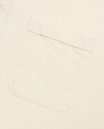 Men's Cotton Linen Long Sleeve Banded Collar Shirt with Chest Pocket - Image 4